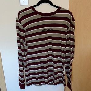 Pacsun “nowhere” striped long sleeve